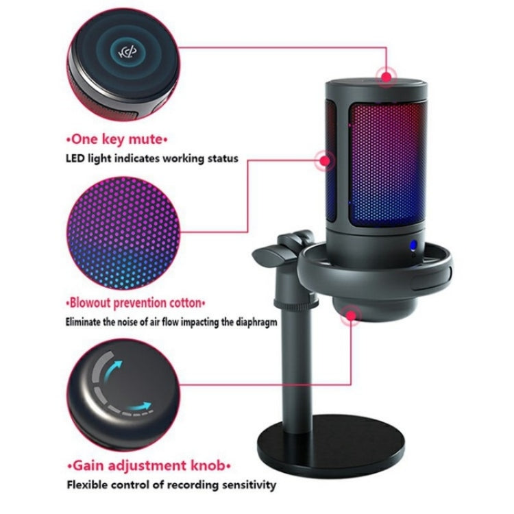 ME6S Professional Condenser Microphone USB Desktop Microphone - Microphone by PMC TechLife | Online Shopping South Africa | PMC TechLife | Buy Now Pay Later Mobicred