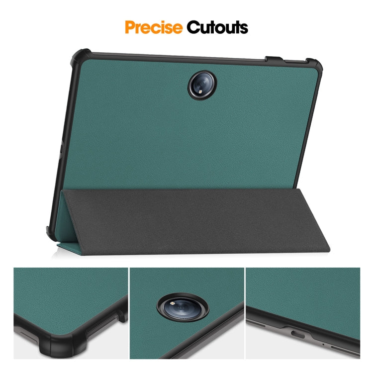 For OnePlus Pad 2 / Pad Pro 12.1 ENKAY Tri-fold Custer Texture Platic Leather Smart Tablet Case(Grey) - free shipping - PMC TechLife - Order now!