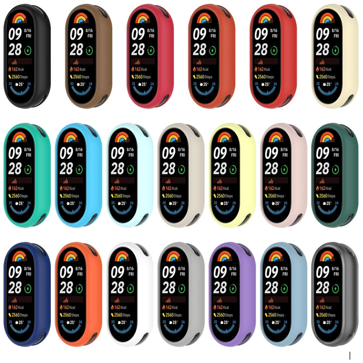 For Xiaomi Smart Band 9 Glossy Surface Silicone Watch Protective Case(Original Red) - Watch Cases by PMC TechLife | Online Shopping South Africa | PMC TechLife | Buy Now Pay Later Mobicred