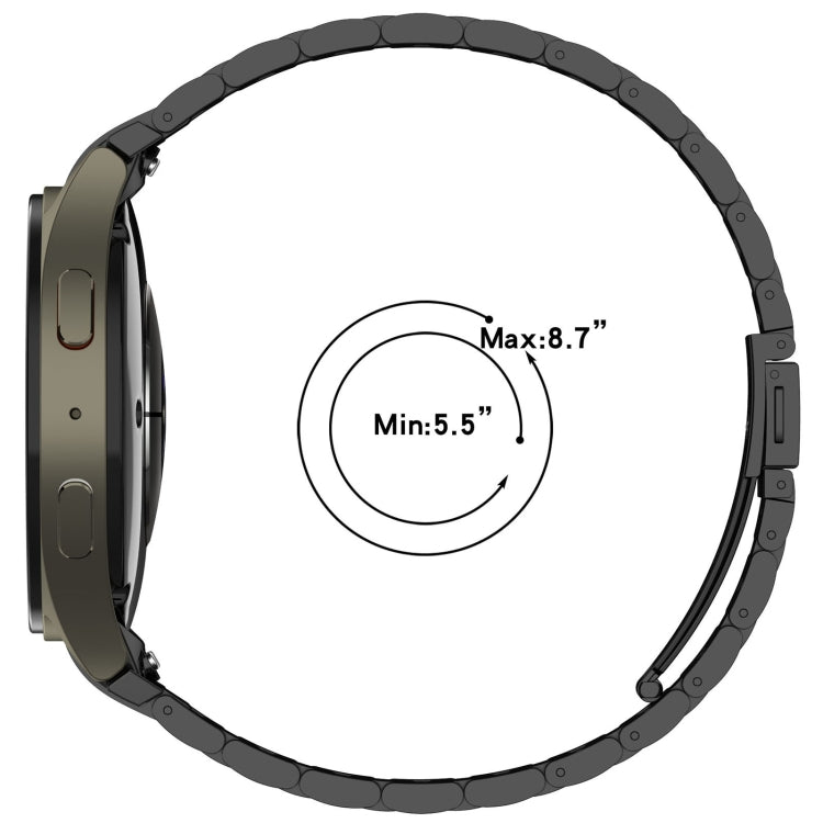 For Samsung Galaxy Watch 4 40 / 44mm Three Beads Button Quick Release Metal Watch Band(Silver) - free shipping - PMC TechLife - Order now!