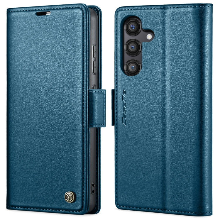 For Samsung Galaxy S24 FE 5G CaseMe 023 Butterfly Buckle Litchi Texture RFID Anti-theft Leather Phone Case(Blue) - Galaxy S24 FE 5G Cases by CaseMe | Online Shopping South Africa | PMC Jewellery | Buy Now Pay Later Mobicred