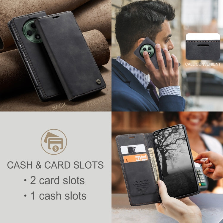 For OPPO Reno12 F /12 FS 5G CaseMe 013 Multifunctional Horizontal Flip Leather Phone Case(Black) - Reno12 F Cases by CaseMe | Online Shopping South Africa | PMC Jewellery | Buy Now Pay Later Mobicred