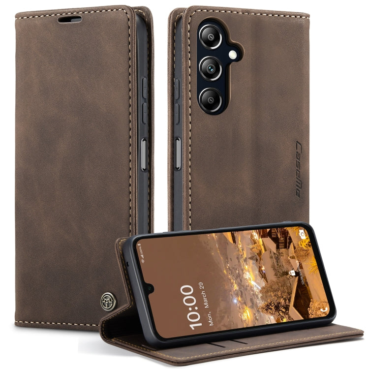 For Samsung Galaxy A16 5G CaseMe 013 Multifunctional Horizontal Flip Leather Phone Case(Coffee) - Galaxy Phone Cases by CaseMe | Online Shopping South Africa | PMC Jewellery | Buy Now Pay Later Mobicred