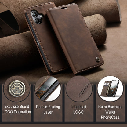 For Samsung Galaxy A06 CaseMe 013 Multifunctional Horizontal Flip Leather Phone Case(Coffee) - Galaxy Phone Cases by CaseMe | Online Shopping South Africa | PMC Jewellery | Buy Now Pay Later Mobicred