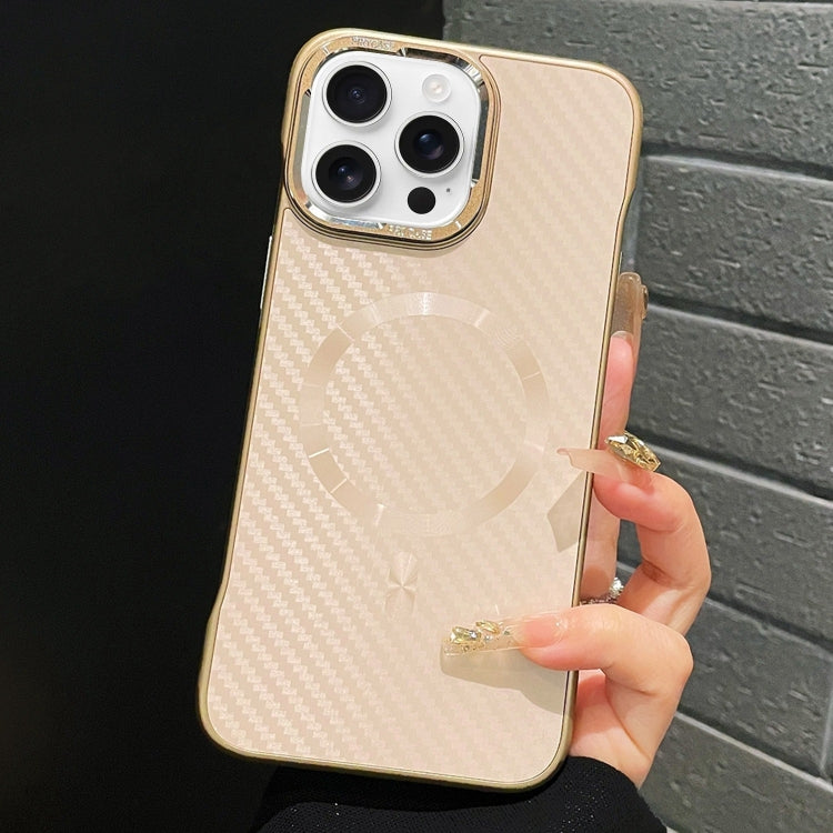 For iPhone 13 Pro Max AG Carbon Fiber Frameless MagSafe Phone Case(Pink) - iPhone 13 Pro Max Cases by PMc TechLife | Online Shopping South Africa | PMc TechLife | Buy Now Pay Later Mobicred