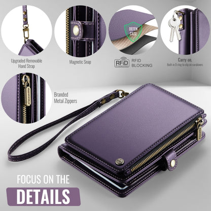 CaseMe-Me60 Multi-functional Anti-theft Swipe Passport Wallet(Purple) -  by CaseMe | Online Shopping South Africa | PMC Jewellery | Buy Now Pay Later Mobicred