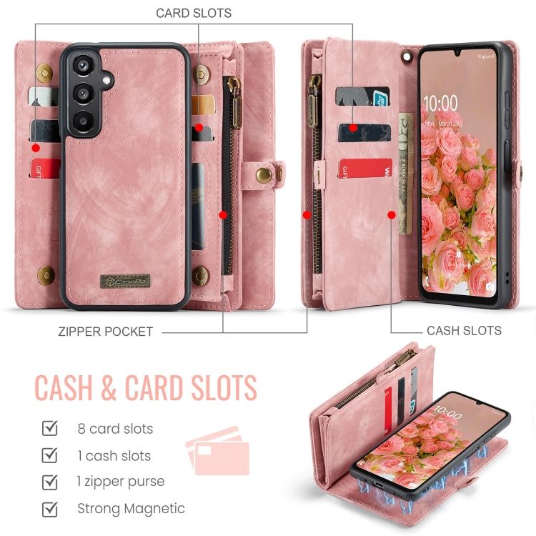 For Samsung Galaxy A16 5G CaseMe 008 Detachable Multifunctional Leather Phone Case(Pink) - Galaxy Phone Cases by CaseMe | Online Shopping South Africa | PMC Jewellery | Buy Now Pay Later Mobicred