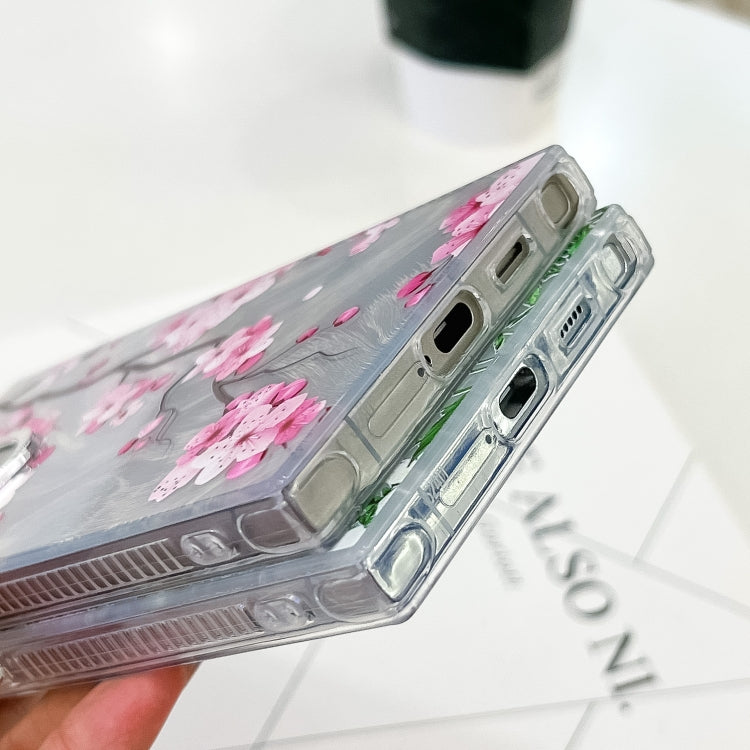 For Samsung Galaxy S25 5G Electroplating Flowers Plants Texture TPU Phone Case(Sakura FL12) - free shipping - PMC Jewellery - Order now!