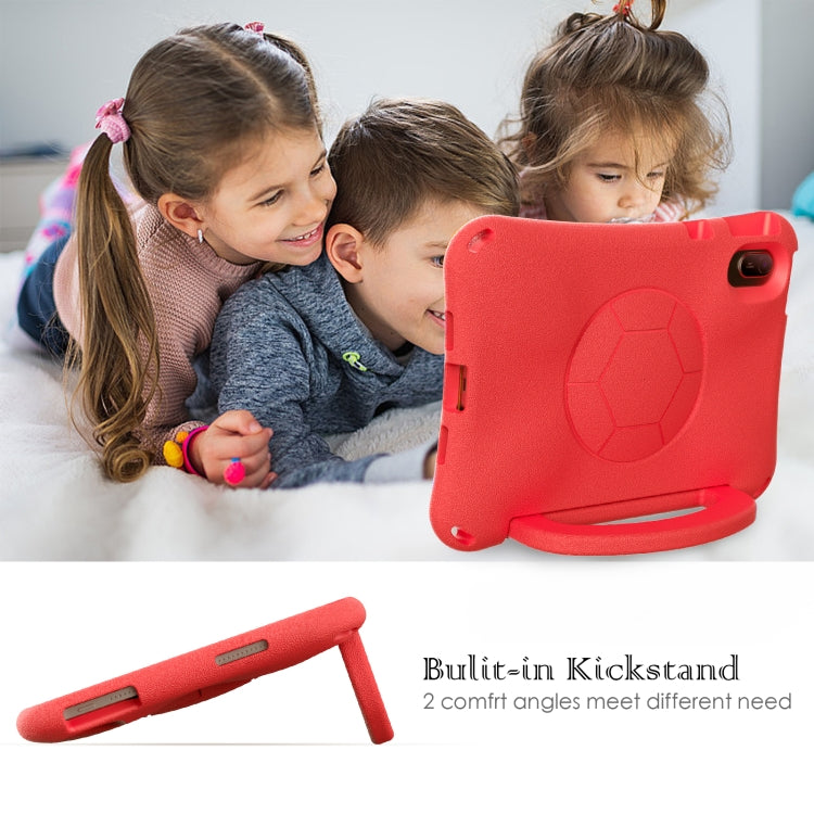 For Huawei MatePad SE 11 2024 Handle Football Shaped EVA Shockproof Tablet Case(Red) - Huawei by PMC TechLife | Online Shopping South Africa | PMC TechLife | Buy Now Pay Later Mobicred
