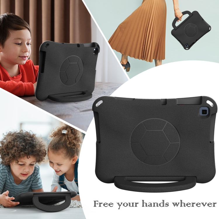 For Huawei MatePad SE 10.1 2022 Handle Football Shaped EVA Shockproof Tablet Case(Black) - Huawei by PMC TechLife | Online Shopping South Africa | PMC TechLife | Buy Now Pay Later Mobicred