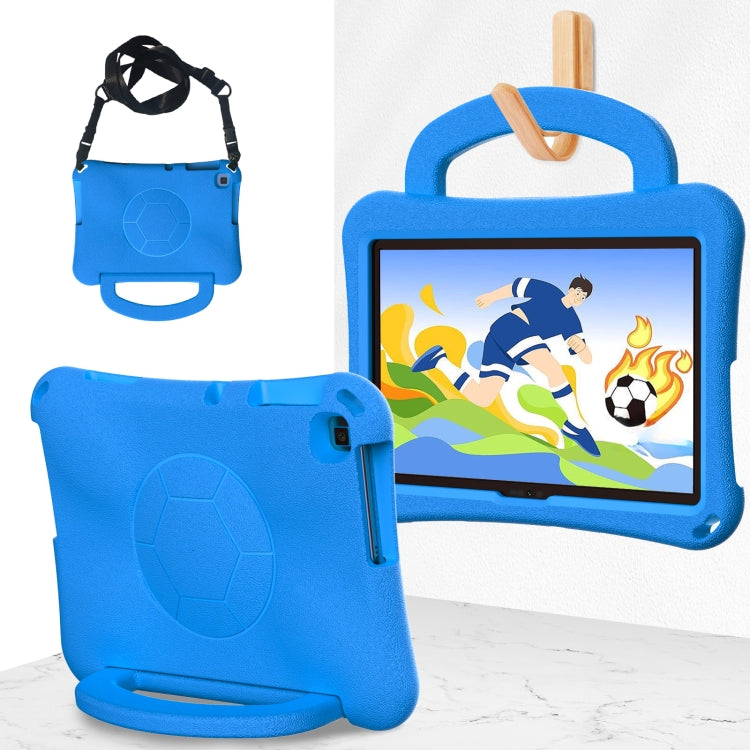 For Huawei MatePad SE 10.1 2022 Handle Football Shaped EVA Shockproof Tablet Case(Blue) - Huawei by PMC TechLife | Online Shopping South Africa | PMC TechLife | Buy Now Pay Later Mobicred