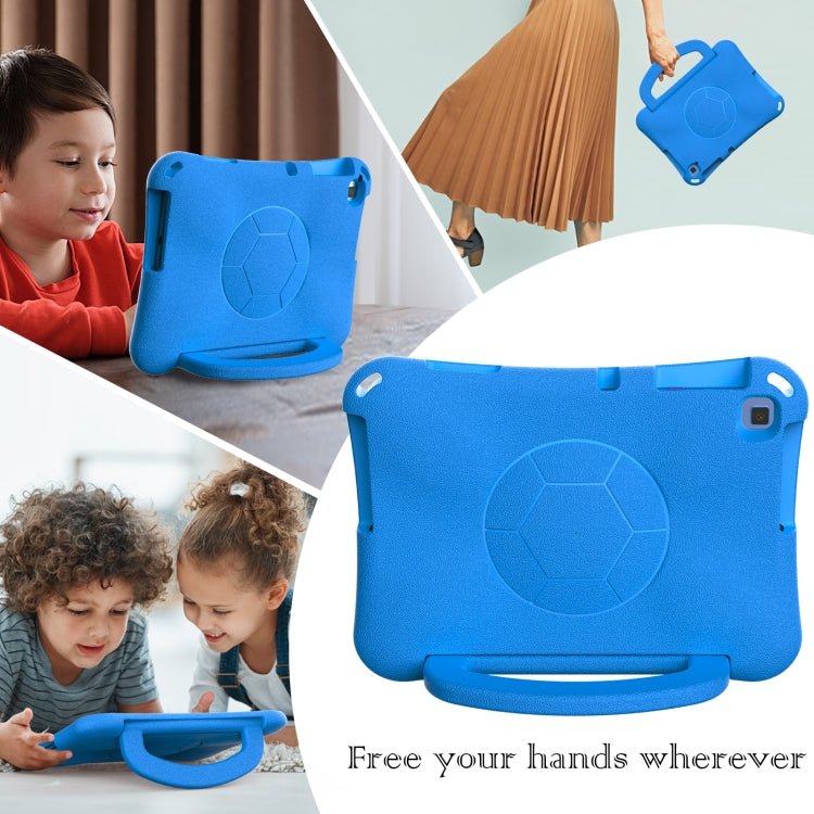 For Huawei MatePad SE 10.1 2022 Handle Football Shaped EVA Shockproof Tablet Case(Blue) - Huawei by PMC TechLife | Online Shopping South Africa | PMC TechLife | Buy Now Pay Later Mobicred