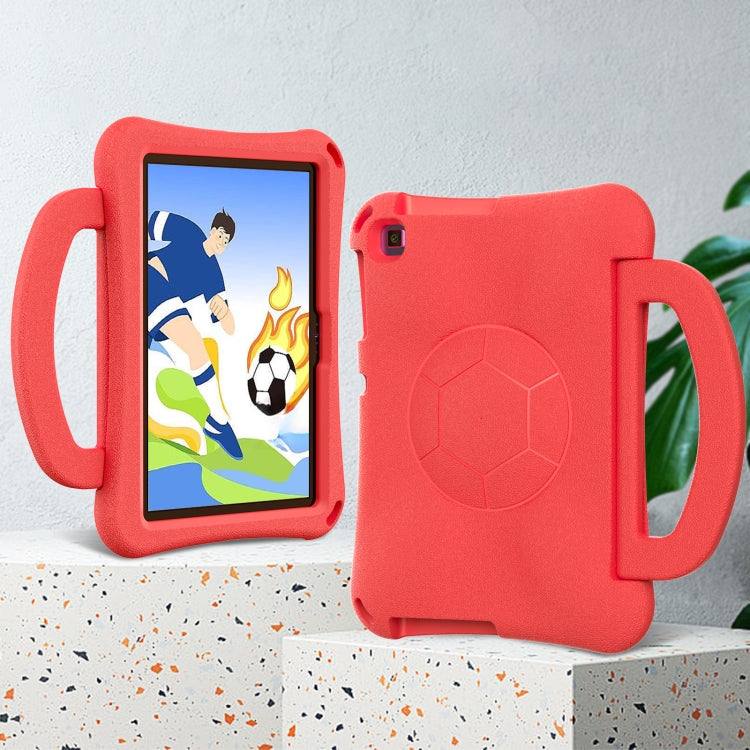 For Huawei MatePad SE 10.1 2022 Handle Football Shaped EVA Shockproof Tablet Case(Red) - Huawei by PMC TechLife | Online Shopping South Africa | PMC TechLife | Buy Now Pay Later Mobicred