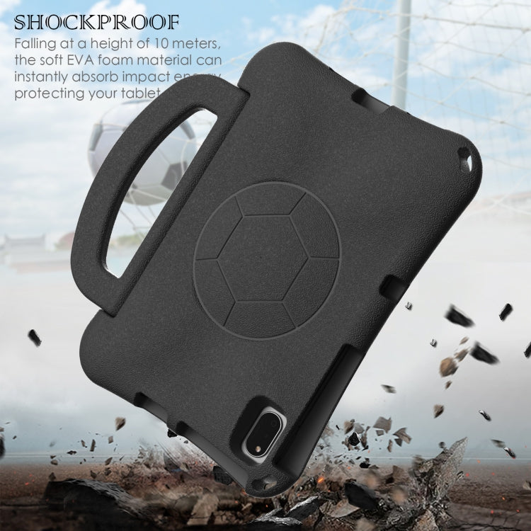 For Huawei MatePad 10.4 2020 / 2022 Handle Football Shaped EVA Shockproof Tablet Case(Black) - Huawei by PMC TechLife | Online Shopping South Africa | PMC TechLife | Buy Now Pay Later Mobicred