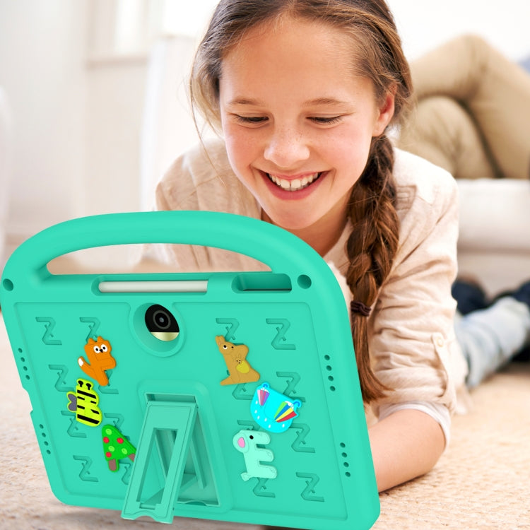 For Honor Pad 9 12.1 Cartoon Sparrow EVA Shockproof Tablet Case(Glacier Green) - Honor by PMC TechLife | Online Shopping South Africa | PMC TechLife | Buy Now Pay Later Mobicred
