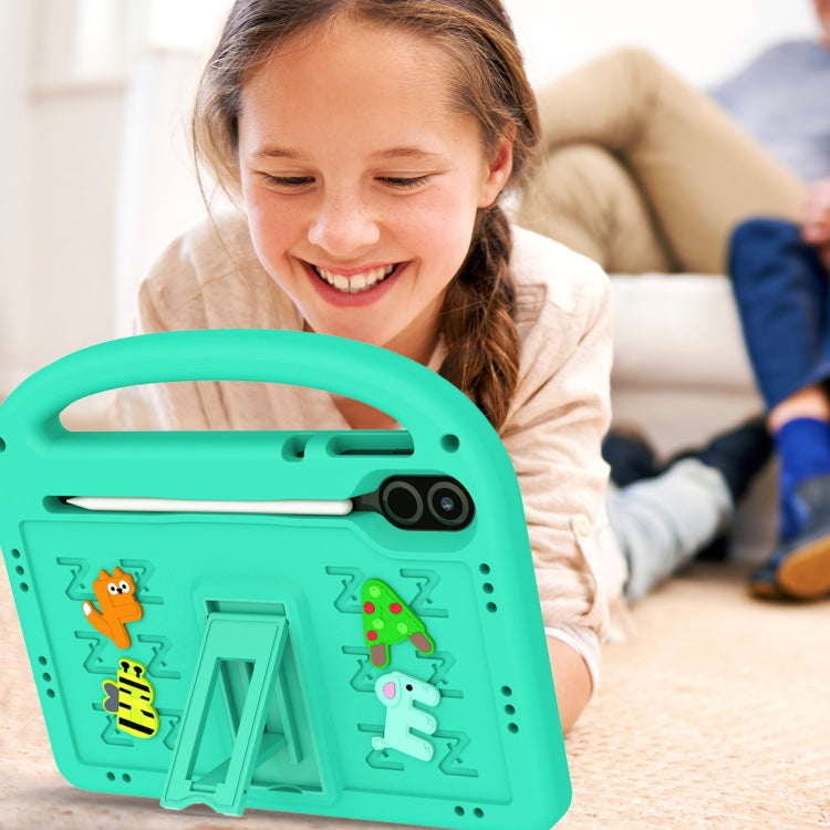 For Honor Pad X8 Pro 11.5 Cartoon Sparrow EVA Shockproof Tablet Case(Glacier Green) - Honor by PMC TechLife | Online Shopping South Africa | PMC TechLife | Buy Now Pay Later Mobicred