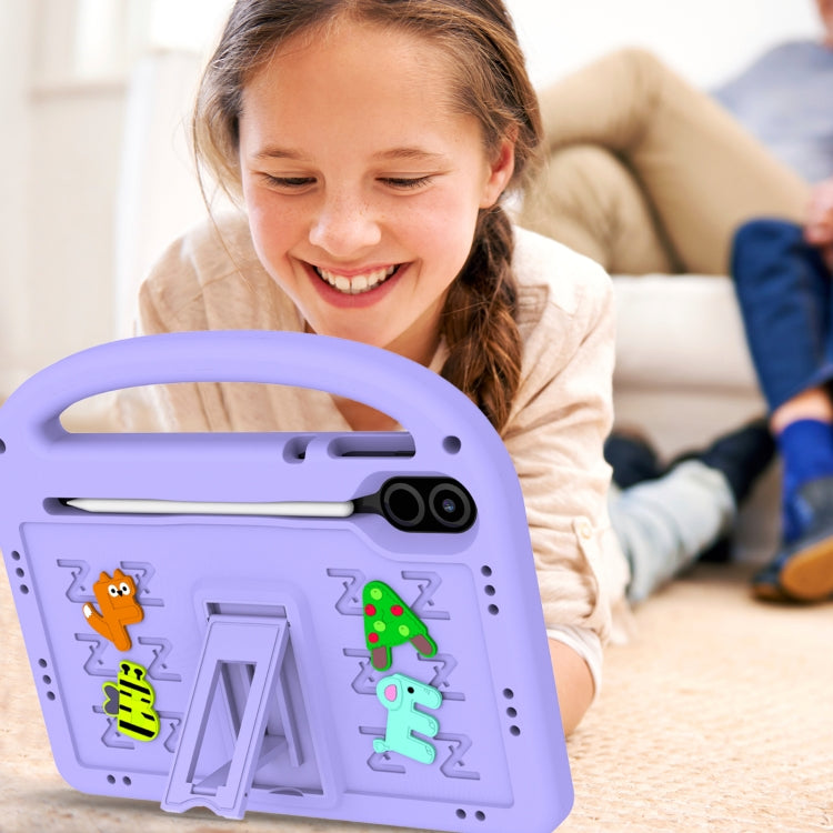 For Honor Pad X9 11.5  Cartoon Sparrow EVA Shockproof Tablet Case(Taro Purple) - Honor by PMC TechLife | Online Shopping South Africa | PMC TechLife | Buy Now Pay Later Mobicred