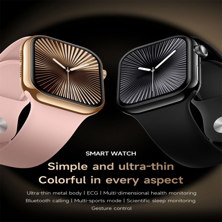 KL08 2.04 inch Color Screen Smart Watch Silicone Strap, Support Bluetooth Call(Black) - free shipping - PMC TechLife - Order now!