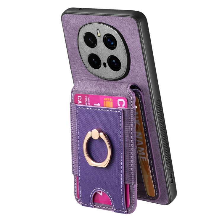 For Honor Magic7 Pro Retro Splitable Magnetic Stand Card Bag Leather Phone Case(Purple) - free shipping - PMC TechLife - Order now!