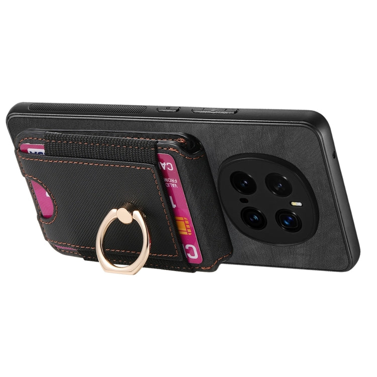For Honor Magic7 Pro Retro Splitable Magnetic Stand Card Bag Leather Phone Case(Black) - Honor Cases by PMC TechLife | Online Shopping South Africa | PMC TechLife | Buy Now Pay Later Mobicred