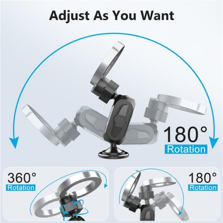 159A 360 Degree Rotation Adhesive Base Magnetic Car Dashboard Mount Phone Holder Bracket - Universal Car Holders by PMc TechLife | Online Shopping South Africa | PMc TechLife | Buy Now Pay Later Mobicred