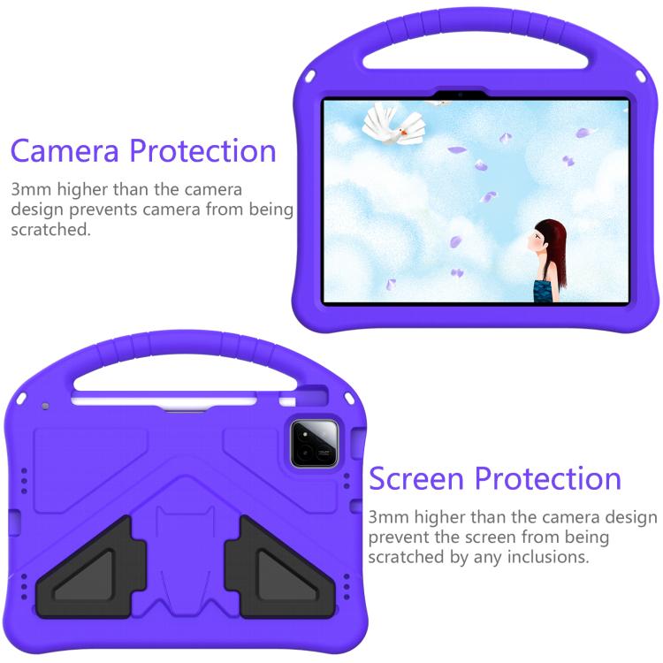 For onn. Tablet Pro 11 2024 EVA Shockproof Tablet Case with Holder(Purple) - Others by PMC TechLife | Online Shopping South Africa | PMC TechLife | Buy Now Pay Later Mobicred