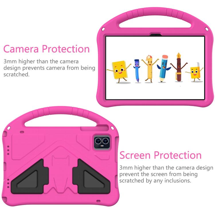 For onn. 10.1 Tablet Gen 4 2024 EVA Shockproof Tablet Case with Holder(RoseRed) - Others by PMC TechLife | Online Shopping South Africa | PMC TechLife | Buy Now Pay Later Mobicred