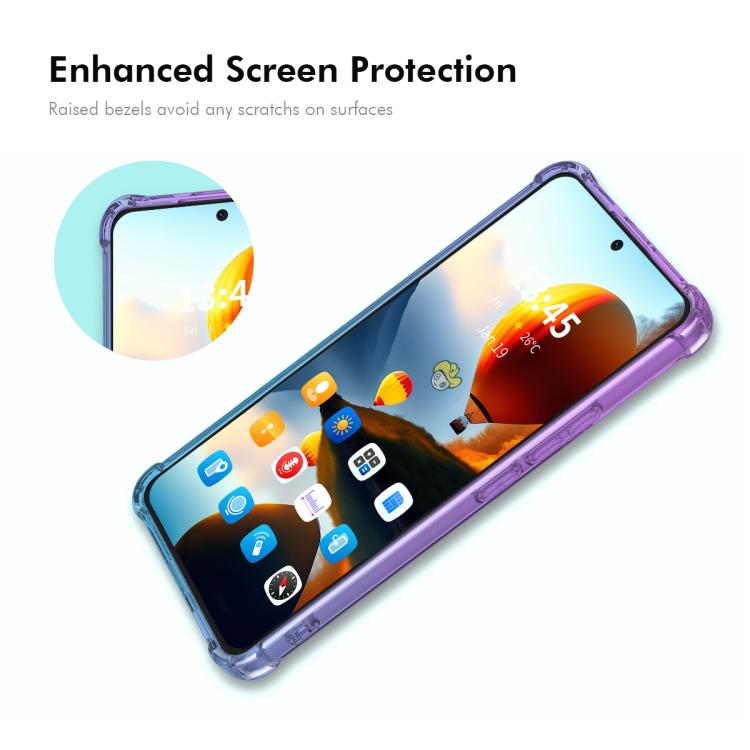 For iPhone 16e ENKAY Hat-Prince Gradient Airbag TPU Phone Case(Purple Gold) - free shipping - PMC TechLife - Order now!