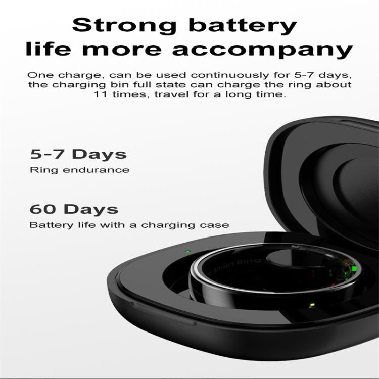R08 SIZE 9 Smart Ring, Support Heart Rate / Blood Oxygen / Sleep / Multiple Sports Modes(Silver) - free shipping - PMC TechLife - Order now!