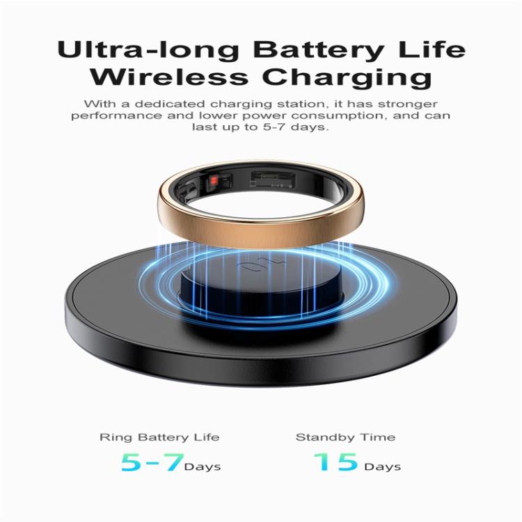 R10 SIZE 7 Smart Ring, Support Heart Rate / Blood Oxygen / Sleep / Multiple Sports Modes(Silver) - free shipping - PMC TechLife - Order now!