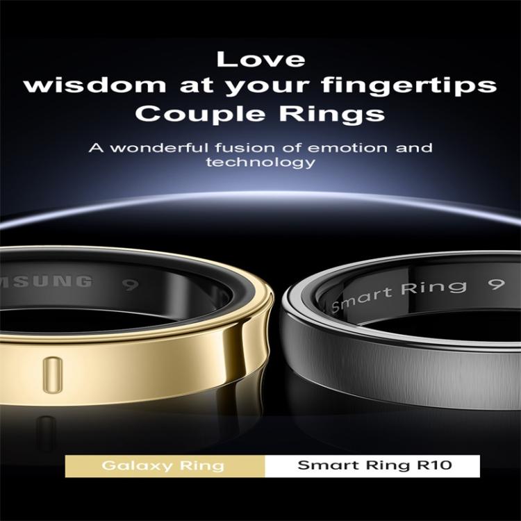 R10 SIZE 8 Smart Ring, Support Heart Rate / Blood Oxygen / Sleep / Multiple Sports Modes(Black) - free shipping - PMC TechLife - Order now!