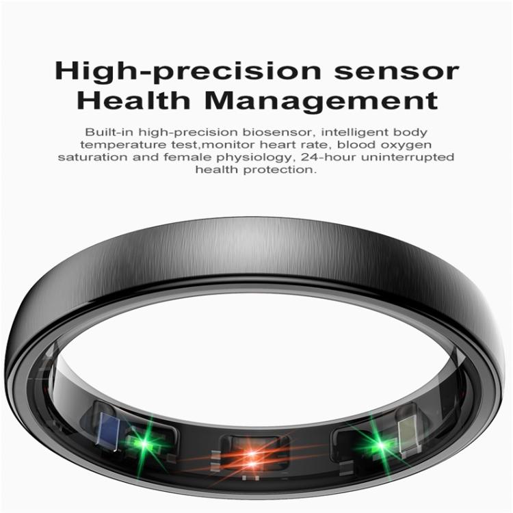 R10 SIZE 9 Smart Ring, Support Heart Rate / Blood Oxygen / Sleep / Multiple Sports Modes(Black) - free shipping - PMC TechLife - Order now!
