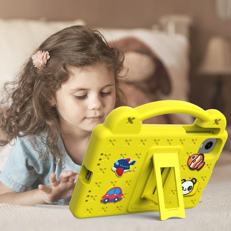 For Alldocube iPlay 60 Mini Pro Handle Kickstand Children EVA Shockproof Tablet Case(Yellow) - CUBE by PMC TechLife | Online Shopping South Africa | PMC TechLife | Buy Now Pay Later Mobicred