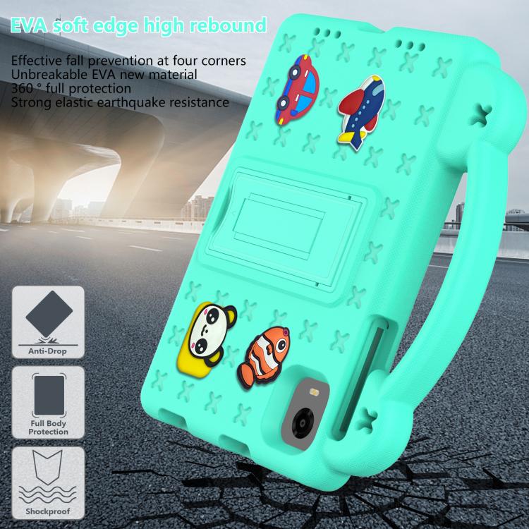 For Alldocube iPlay Mini 2 2024 Handle Kickstand Children EVA Shockproof Tablet Case(Mint Green) - CUBE by PMC TechLife | Online Shopping South Africa | PMC TechLife | Buy Now Pay Later Mobicred