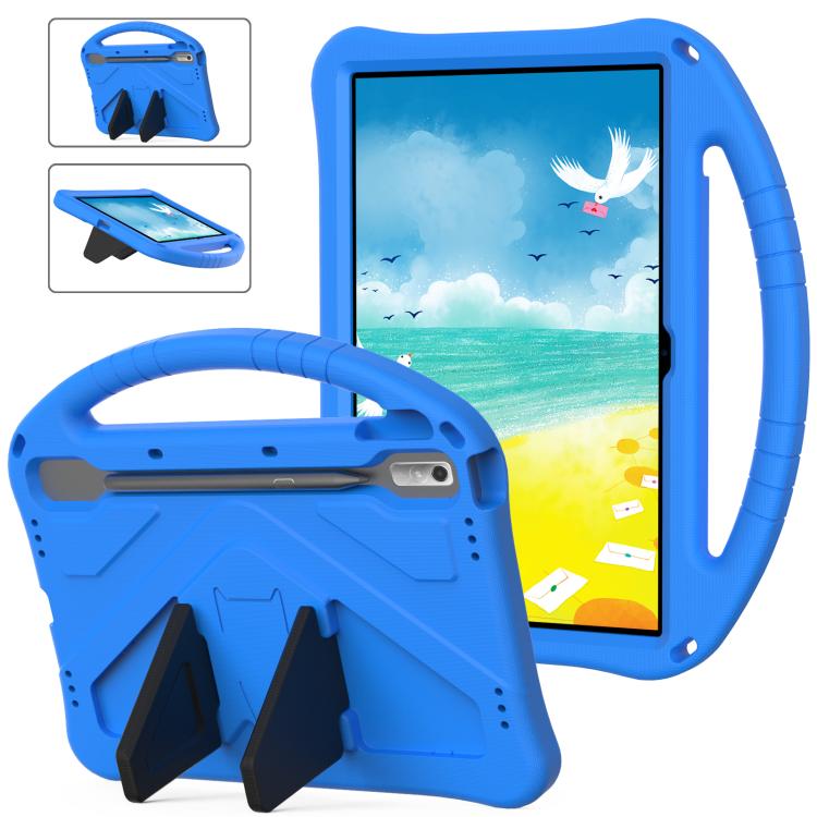 For NEC Lavie Tab T11 T1195  EVA Shockproof Tablet Case with Holder(Blue) - Others by PMC TechLife | Online Shopping South Africa | PMC TechLife | Buy Now Pay Later Mobicred