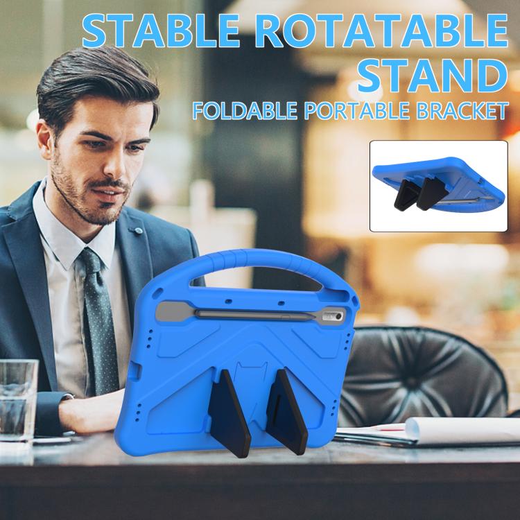 For NEC Lavie Tab T11 T1195  EVA Shockproof Tablet Case with Holder(Blue) - Others by PMC TechLife | Online Shopping South Africa | PMC TechLife | Buy Now Pay Later Mobicred