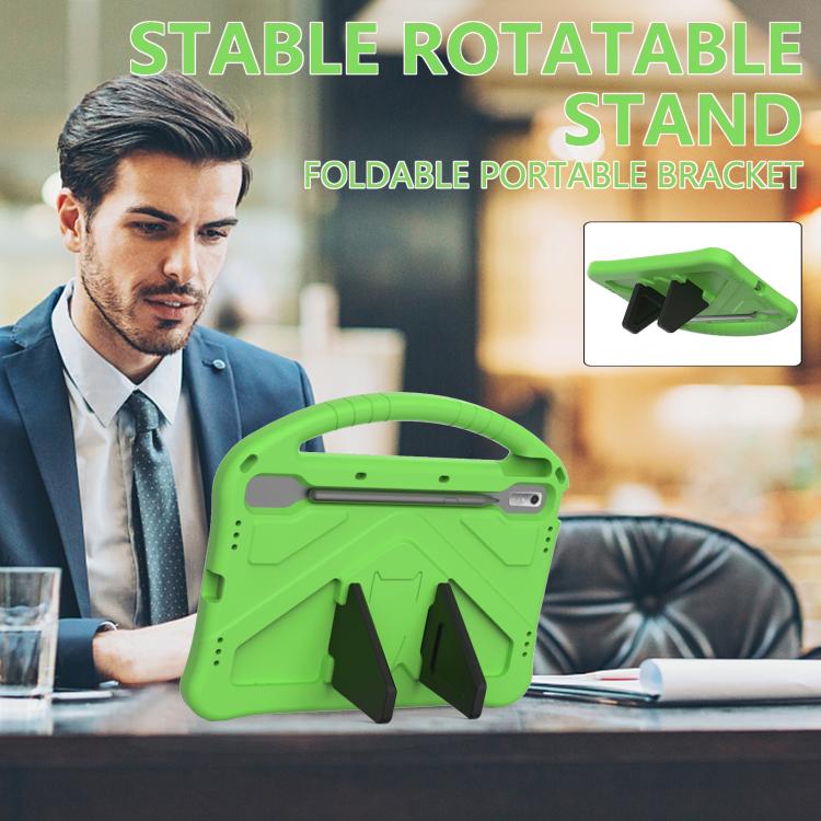 For NEC Lavie Tab T11  T1175FAS EVA Shockproof Tablet Case with Holder(Green) - free shipping - PMC TechLife - Order now!