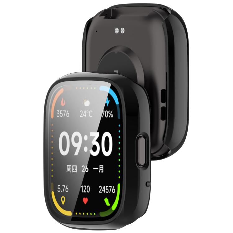 For Lexin Watch 3 Tempered Film Integrated PC Watch Protective Case(Black) - Watch Case by PMC TechLife | Online Shopping South Africa | PMC TechLife | Buy Now Pay Later Mobicred
