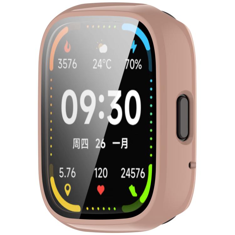 For Lexin Watch 3 Tempered Film Integrated PC Watch Protective Case(Cherry Pink) - Watch Case by PMC TechLife | Online Shopping South Africa | PMC TechLife | Buy Now Pay Later Mobicred