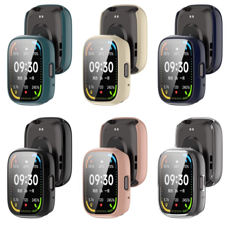 For Lexin Watch 3 Tempered Film Integrated PC Watch Protective Case(Black) - Watch Case by PMC TechLife | Online Shopping South Africa | PMC TechLife | Buy Now Pay Later Mobicred