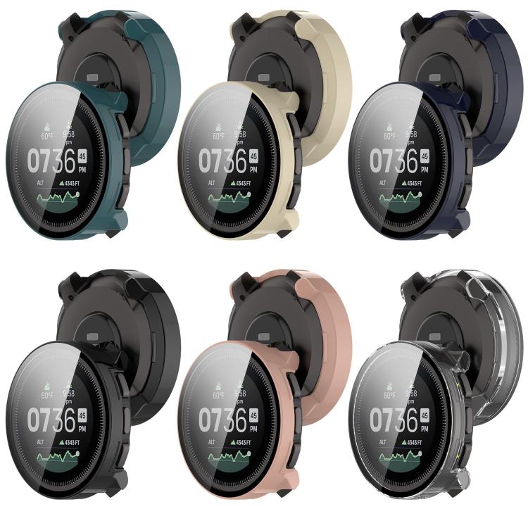 For Suunto Vertical Tempered Film Integrated PC Watch Protective Case(Ink Blue) - Watch Case by PMC TechLife | Online Shopping South Africa | PMC TechLife | Buy Now Pay Later Mobicred