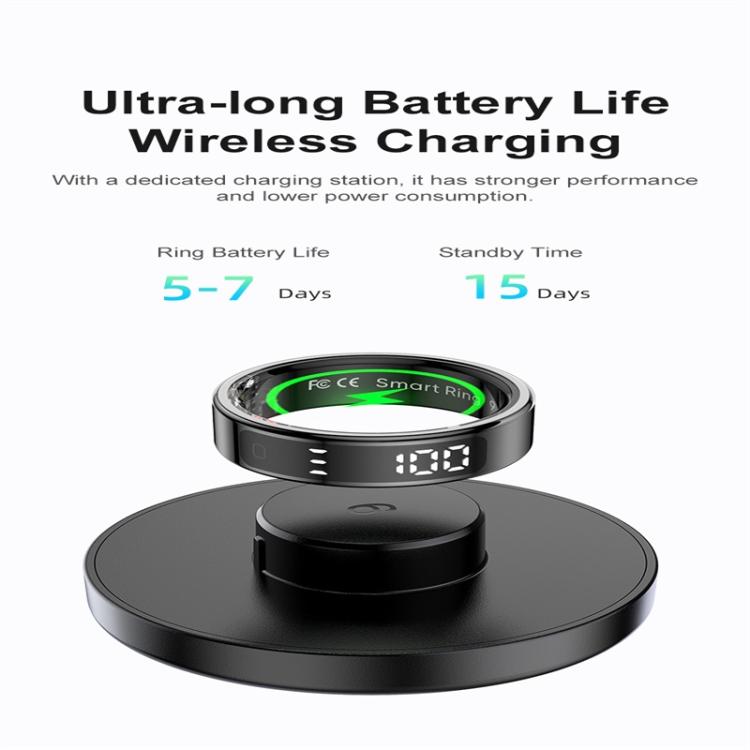 R11 SIZE 11 Smart Ring, Support Heart Rate / Blood Oxygen / Sleep / Multiple Sports Modes(Black) - free shipping - PMC TechLife - Order now!