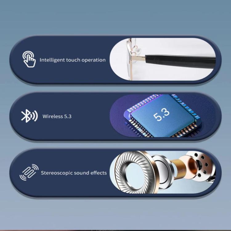 GS06 Smart Glasses, Support AI Smart Chip / Bluetooth Call / Outdoor Sports(Gold) - free shipping - PMC TechLife - Order now!