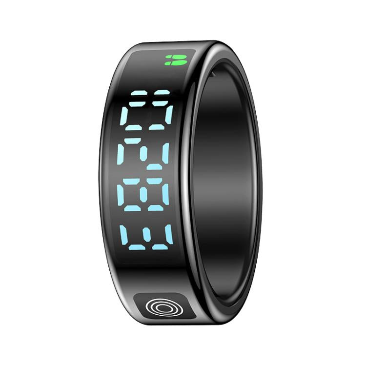 SR08 SIZE 8 Smart Ring, Support Hand Gestures Control / Health Monitoring / Multiple Sports Modes(Black) - free shipping - PMc TechLife - Order now!