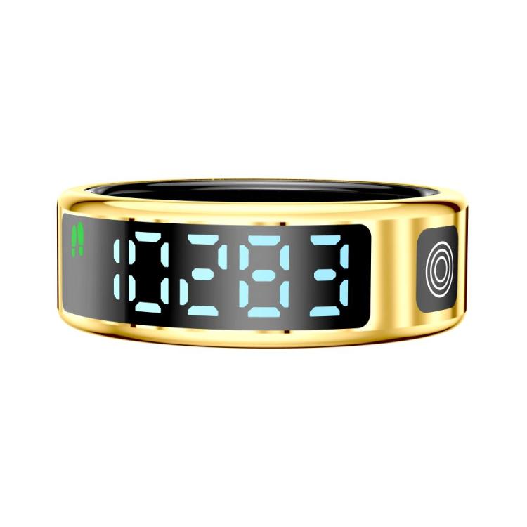 SR08 SIZE 11 Smart Ring, Support Hand Gestures Control / Health Monitoring / Multiple Sports Modes(Gold) - free shipping - PMC TechLife - Order now!