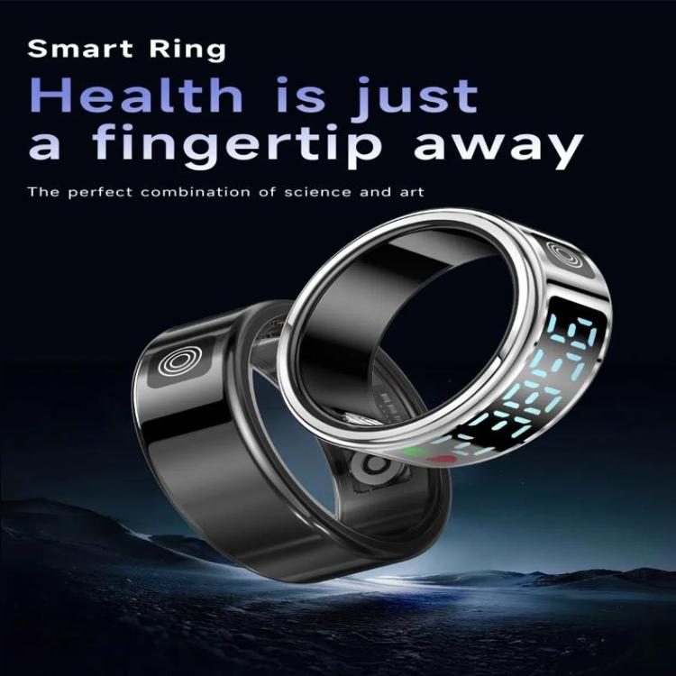 SR08 SIZE 12 Smart Ring, Support Hand Gestures Control / Health Monitoring / Multiple Sports Modes(Gold) - free shipping - PMc TechLife - Order now!