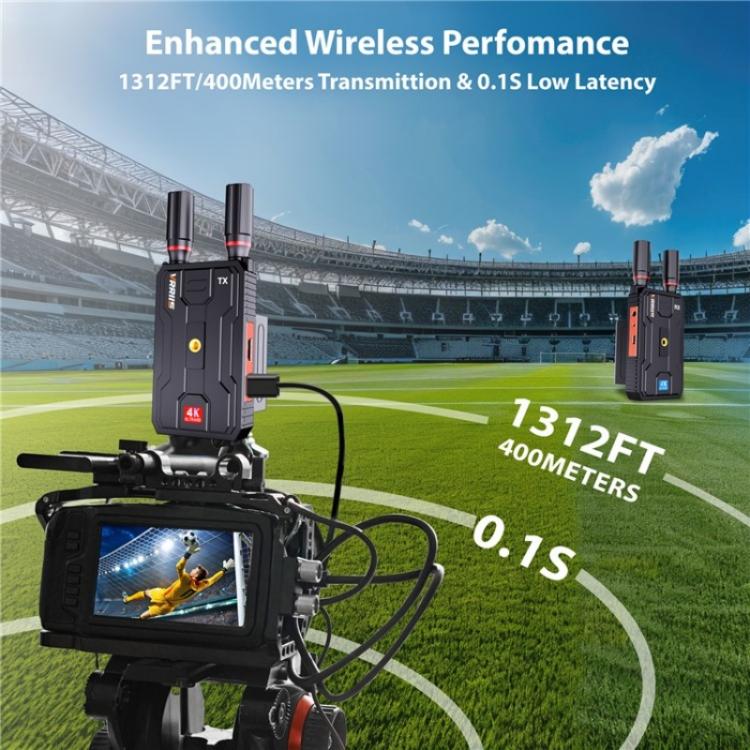 VRRIIS 097PRO Outdoor Live Streaming Audio Video Wireless Transmitter Receiver 4K HD Extender, Plug:AU Plug - Adapter by PMc TechLife | Online Shopping South Africa | PMc TechLife | Buy Now Pay Later Mobicred