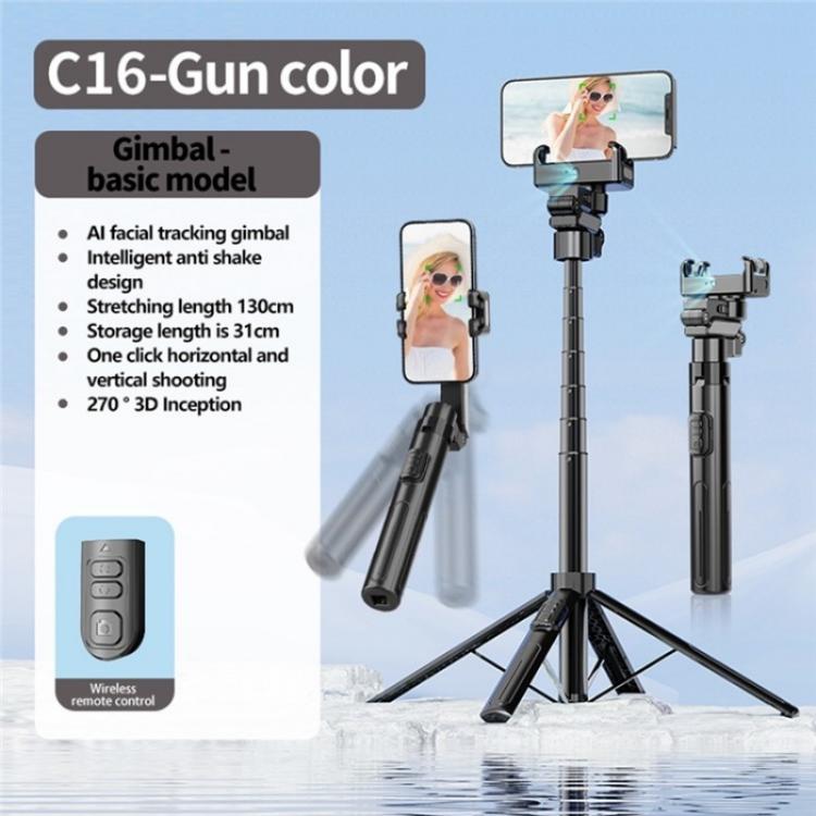 C16 Smart Bluetooth Remote Control Shooting Stand AI Auto-Tracking Selfie Stick - Selfie Sticks by PMc TechLife | Online Shopping South Africa | PMc TechLife | Buy Now Pay Later Mobicred