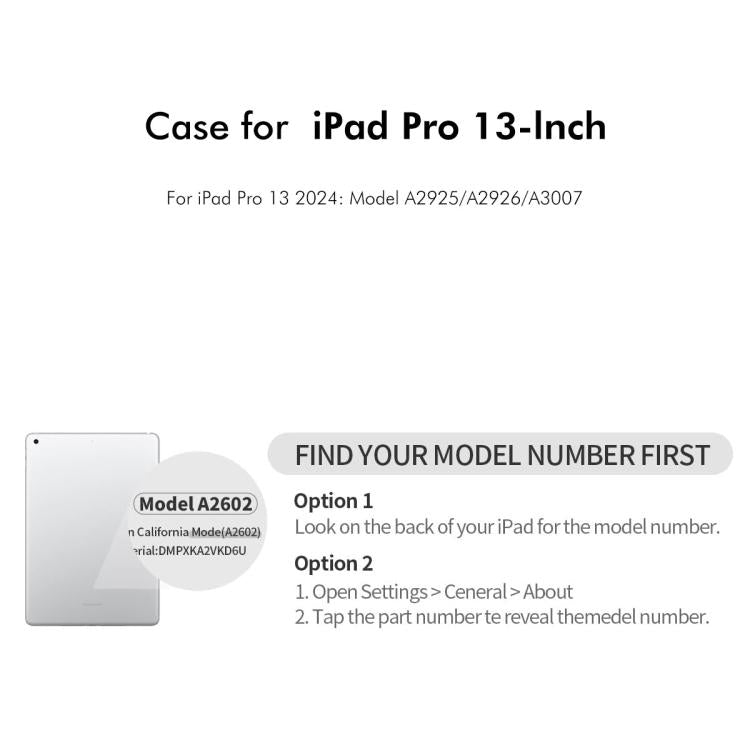 For iPad Pro 13 2024 ENKAY 360 Degree Rotation Litchi Leather Smart Tablet Case(Black) - free shipping - PMc TechLife - Order now!