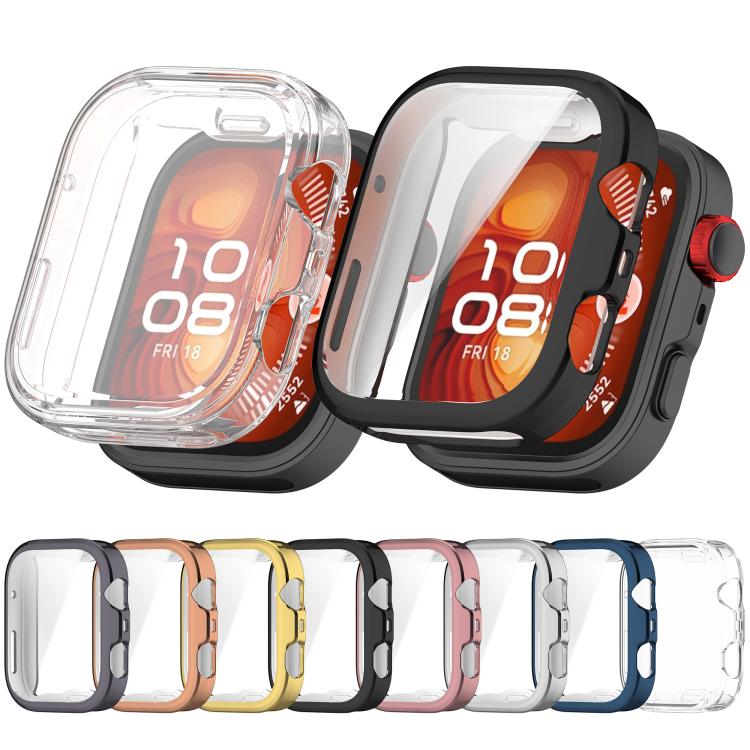 For Huawei Watch Fit 4 Pro Electroplated TPU Full Coverage Watch Protective Case(Transparent) - free shipping - PMC TechLife - Order now!